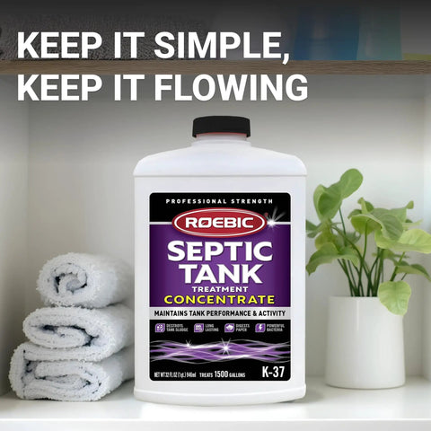 Septic Tank Treatment For All Plumbing Systems Colorless Formula Prevents Clogs And Odors Reduces Sludge And Overflow Bottle
