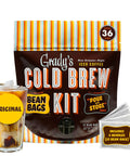 New Orleans Style Cold Brew Kit With Chicory Pouches And 100 Percent Arabica Ground Coffee package and steep bags