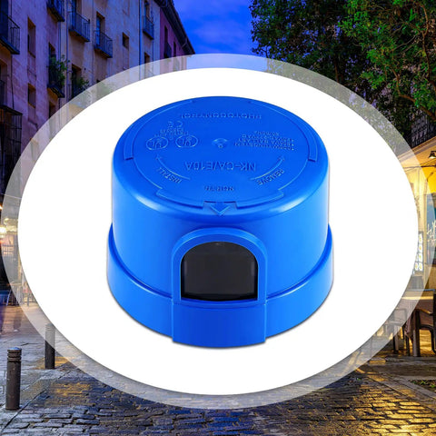Twist Lock Photocell Sensor Auto On Off Dusk To Dawn Light Control For Outdoor Lights 120V To 277V Blue Pack Of 12