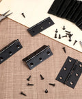 20 Pack Black 3 Inch Door Hinges Stainless Steel 304 With 120 Screws For Interior Doors Cabinets And Beefy Heavy Duty Wood Hinge Set