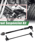 6 Piece Front Suspension Kit With Inner And Outer Tie Rod Ends And Sway Bar Links For Ford C Max Escape Focus Transit Connect Includes 2 Outer Tie Rod Ends 2 Inner Tie Rod Ends And 2 Sway Bar End Links, front view
