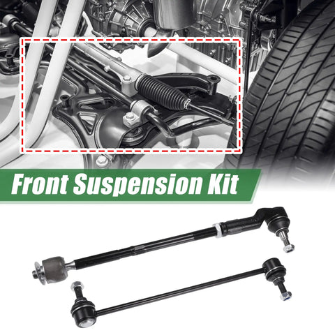 6 Piece Front Suspension Kit With Inner And Outer Tie Rod Ends And Sway Bar Links For Ford C Max Escape Focus Transit Connect Includes 2 Outer Tie Rod Ends 2 Inner Tie Rod Ends And 2 Sway Bar End Links, front view