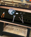 Premium Portable Workbench Mat 43.31 By 15.75 Inches With Non Slip Surface And Dual Measuring Scales With Angle Guides on workbench