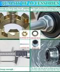 OZISENS 2-set bearing kit for 1-3/8-1-1/16 in boat trailer spindle; includes grease seal, dust cap, cotter pin