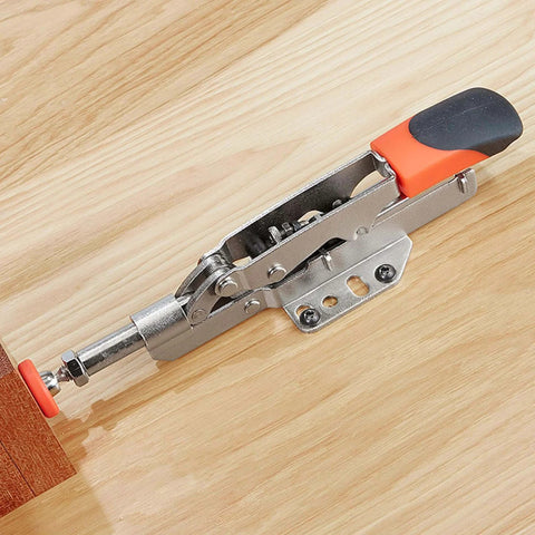 Auto-Adjust Toggle Clamp For Inline Workbench With Horizontal Base Plate, 450 Lb Hold Capacity, STC-IHH15, clamping wood piece
