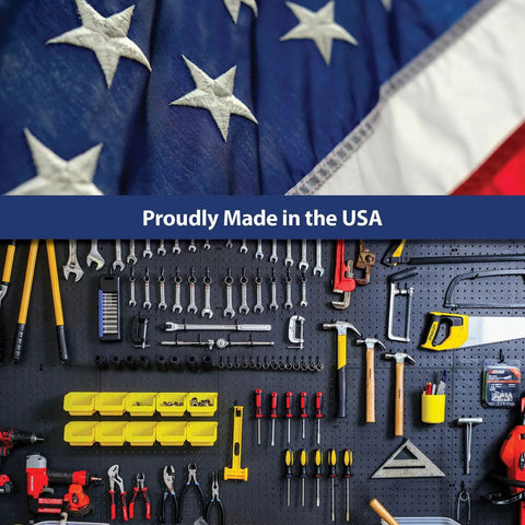 Four Panel Pegboard Kit For Home Garage And Office 24x16 Inch Panels 64x24 Inch Mounted Wall Organizer Made In The United States