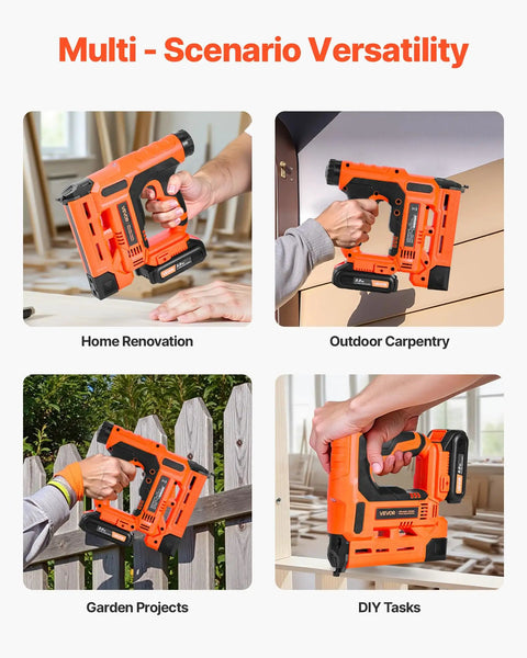 Real Deal Power Tool For Weekend Warriors Knocking Out Home Builds This Cordless 2 In 1 Brad Nailer And Staple Gun in home renovation, outdoor carpentry.