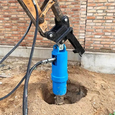 Heavy Duty Excavator Earth Auger Drive Unit With 2000Nm Hydraulic Power drilling ground