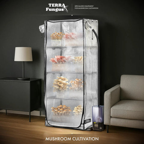 Compact Indoor Mushroom Grow Tent Cabinet With Large Capacity Portable Mini Greenhouse For Home Cultivation Perfect Fruiting Chamber That Fits Monotub 