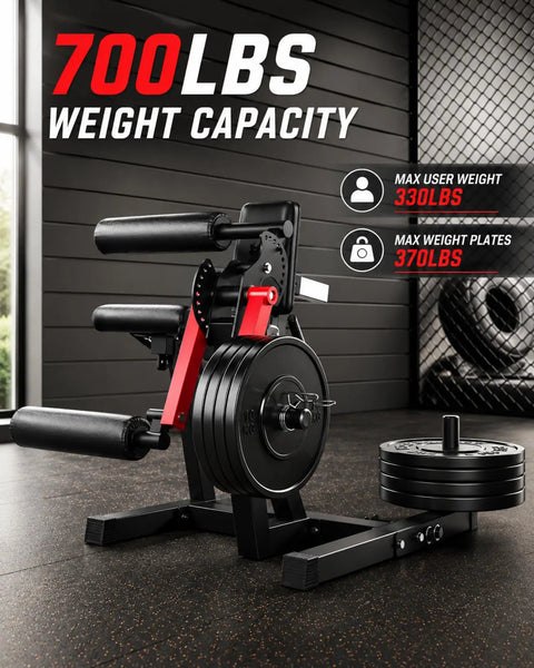 4 In 1 Leg Extension Curl Machine For Home Gym With Leg Developer And Hip Thrust Station showing 700 lbs weight capacity