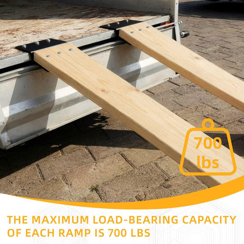 Beefed Up Heavy Duty Steel Ramp Top Kit For 2x8 Inch Boards loading ramps on vehicle