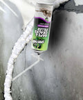 Top Shelf Gaps And Cracks Filler Foam Heavyweight Polyurethane Expanding Sealant For Insulating Doors And Windows Waterproof Paintable Straw Tip 12 Oz Two Pack No Sweat Diy Job in use filling a wall crack.