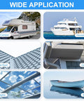Applications of RV Roof Tape 4 Inch By 50 Feet White Sealant Tape For Roof Repair On RVs No Drama Leaks Trailers Boats Windows Vents