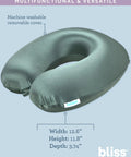 U Shaped Satin Travel Neck Pillow Set With Eye Mask For Flights And Road Trips Contoured Memory Foam Support Plush Comfort Lightweight And Cozy Must Have Travel Accessory For Total Neck Relaxation, machine washable removable cover, 12.6 x 11.8 x 3.74 in