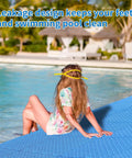 Interlocking Pool Drainage Mats For Above Ground Walkways Keeps Dirt Out Of The Pool 16 Pack Durable Plastic Floor Mats