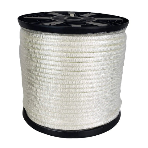 3/8 Inch Nylon Rope Solid Braid Utility Cord 250 Ft Dyeable Spool For Indoor Outdoor Use Heavy Duty Nylon With UV And Abrasion Resistance Easy To Knot