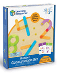 Box of Number Construction Kit For Kids 3 Plus With 55 Pieces, Snap Together Color Coded Numbers 0 Through 9 shown.