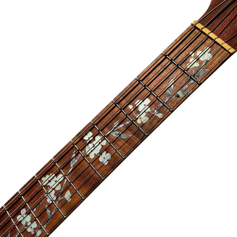 Tree Of Life Hummingbird Fret Marker Inlay Stickers For Guitars Real Look Fretboard Decals PET Material Easy To Apply No Residue