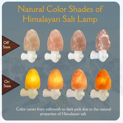Natural color shades of Pink Himalayan Salt Lamps Hand Carved Natural Night Lights For Bedrooms And Home Decor.