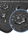 Close-up of waterproof surface on XXL Gaming Mouse Pad With Non Slip Rubber Base And Stitched Edges Beefy 31.5 By 15.7 Inches