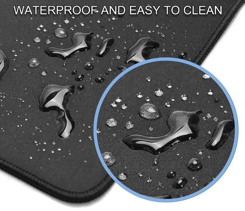 Close-up of waterproof surface on XXL Gaming Mouse Pad With Non Slip Rubber Base And Stitched Edges Beefy 31.5 By 15.7 Inches