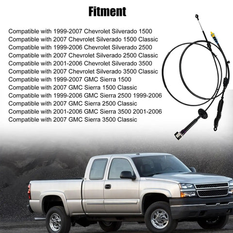 Automatic Transmission Gear Shifter Cable Replacement For 12477640 OEM Part Number 905 144 Fits 1999 To 2007 Chevy Silverado and GMC