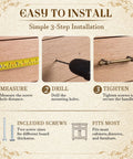 Installation guide for Vintage Zinc Alloy Cabinet Hardware Kit With Six Round Floral Knobs And Six Fluted Bar Pulls.
