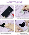 Two Pack Nylon Stick On Repair Patches For Outdoor Gear Waterproof Patch Kit 10x20cm For Down Jackets Tents Sleeping Bags And Other Fabrics Great For Camping Hiking And Travel Gear, demonstrating how to cut and apply patches to fabric.