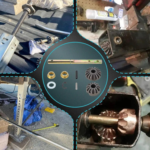 Power Landing Gear Repair Kit for 5th Wheel RV Lead Leg Replacement, parts layout and installation on Venture Systems