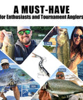 Anglers with catches; Easy Catch Three Action Swimbait Lure With BKK Hooks Wiggling Vibrating Rattling Gurgling in center