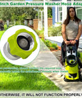 Three Quarter Inch Garden Hose Adapter For Pressure Washer Hoses, Universal Connector with SPX Series Compatible
