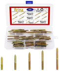 Heavy Duty Double Ended Hanger Bolt Assortment Kit For Furniture Assembly And Weekend DIY Fixes, 95 galvanized bolts in storage case.