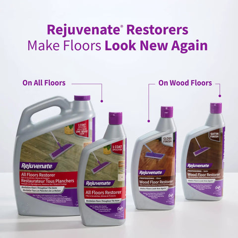 All Floors Restorer That Fills Scratches Brings Back Deep Shine And Locks In Protection For Hardwood Laminate Vinyl And Tile With One Slick Coat 1 Gallon bottles.