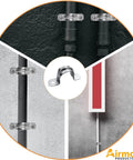 10 Pack Three Quarters Inch EMT Two Hole Conduit Straps Heavy Duty Zinc Plated Steel Pipe Clamps With Reinforced Rib