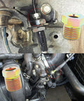 Brake line fittings in engine compartment from 35 Piece Brake Line Fittings Kit For 1 Quarter And 3 Sixteenth Inch Lines With Inverted Flare Nuts
