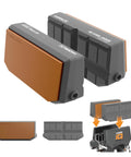 Leather Vise Jaws Reversible For Fine Wood And Delicate Items With Genuine Leather Side And Multi Grooved Nylon Side