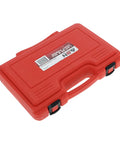 Red carry case for Heavy Duty Ball Joint Press Kit and Wheel Bearing Tool Set for Auto Suspension, Universal Ball Joint Separator.