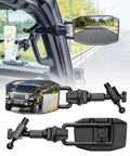Door Off Mirror Upgrade For Jeep Wrangler JL JLU And Gladiator JT 2018-2023 with quick release features and adjustable angles.