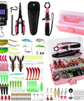 Three Layer Pink Fishing Tackle Box With Tackle Included An All In One Gear Kit Including Pliers Lip Gripper Digital Scale Crankbaits