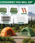 Lightweight Two Person Tent For Camping All Weather All Season With Easy Up Design And Waterproof Shelter Accessories