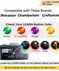 Two Pack Replacement Garage Door Opener Remote For 893MAX Models Only Compatible With Chamberlain Sears Craftsman Openers