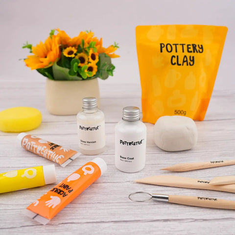 Air Dry Clay Kit For Adults And Beginners Pottery Starter Set With Tools And Step By Step Guide No Kiln Needed Easy DIY Craft