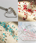 Various jewelry pieces made with 304 Stainless Steel Wire Pro Grade 16 Gauge Round, Tarnish Resistant 8 Yard Spool For Jewelry Making.