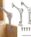 2 Pack Adjustable Lid Support Hinges for Wooden Toy Boxes and Small Storage Cabinets with screws and an Allen wrench