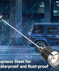 Dual Band 136-174 MHz And 400-470 MHz Mobile Radio Antenna, 16 Inch NMO Mount Omni Directional, waterproof stainless steel in rain