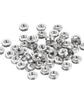 Premium Stainless Steel Rivet Nuts With Round Heads For Sheet Metal Fabrication. 100 pack of 0.14 inch fasteners for various jobs.