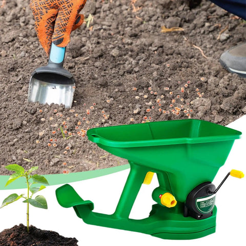 Cordless Handheld Seed And Fertilizer Spreader With Adjustable Feed Rate Portable Broadcast Spreader For Lawns and Gardens