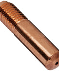 Beast Mode Mig Welding Contact Tips.030 with brass core, showing detailed thread pattern, designed for Miller and Hobart welders.