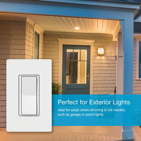 Claro Smart Light Switch With Wall Plate For Caseta Lighting 5 Amp Neutral Required Works With Alexa Google Assistant Apple HomeKit