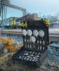 Hydraulic Pressure Test Kit With Five Gauges Thirteen Test Couplings Fourteen Tee Connectors Five Test Hoses And Tough Carrying Case